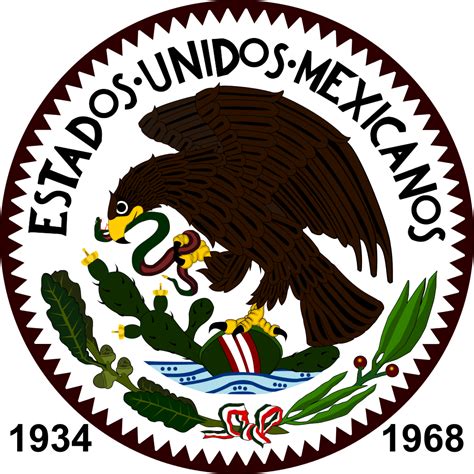 File:Escudo de Estados Unidos Mexicanos  1934 1968 .svg ...