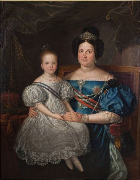 File:La reina niña Isabel II y su madre, María Cristina de ...