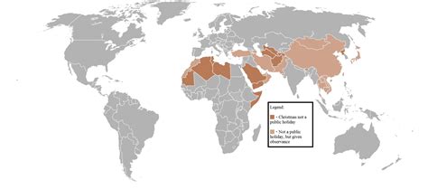 File:Map of Countries that do not recognize Christmas as ...