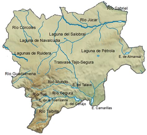 File:Mapa hidrológico de la provincia de Albacete.png ...