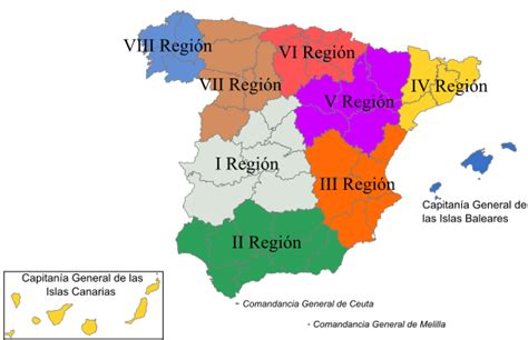 File:Regiones Militares Españolas.svg   Wikimedia Commons