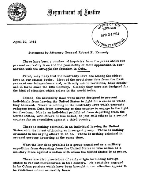 File:Robert F. Kennedy Statement on Cuba and Neutrality ...