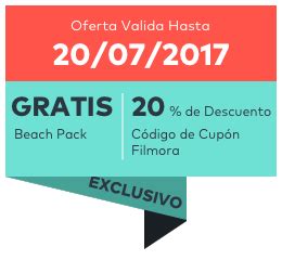 Filmora Beach Pack GRATIS & Cupón 20% Descuento
