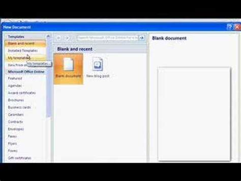 Finding the APA format template  Word 2007    YouTube