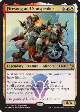 Firesong and Sunspeaker  Buy a Box Promo  from Dominaria ...