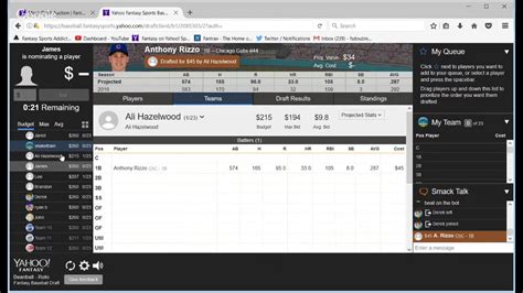 First 2017 Yahoo Fantasy Baseball Auction Mock Draft   YouTube