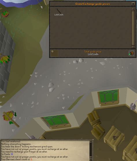 First Barrows run on OSRS. Used all my RNG for the month ...