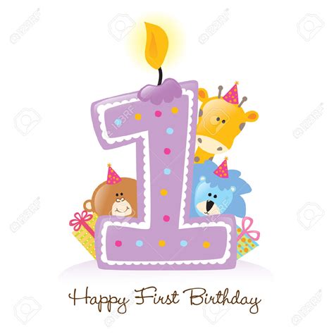 First Birthday Clipart