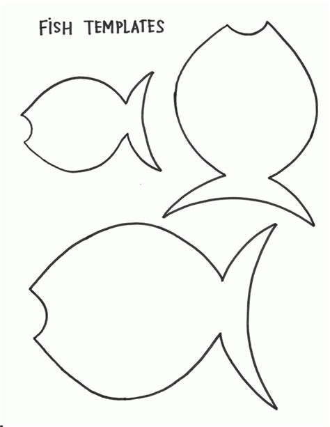 Fish Template For Preschool Coloring Home