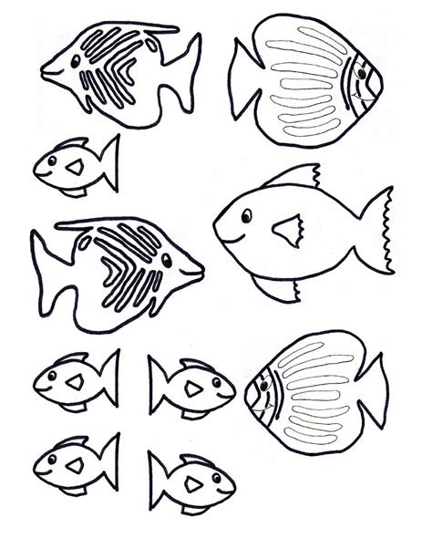 fish template free craft underwater kids scene 1.jpg 1,275 ...