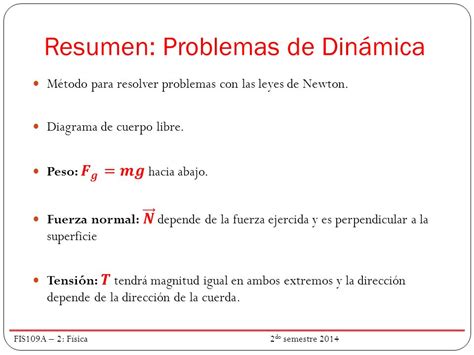Física: Dinámica Conceptos básicos y Problemas   ppt video ...
