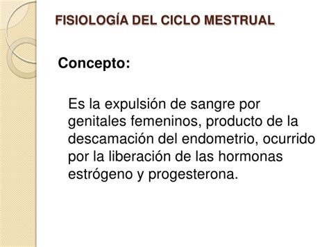 Fisiología de la menstruación