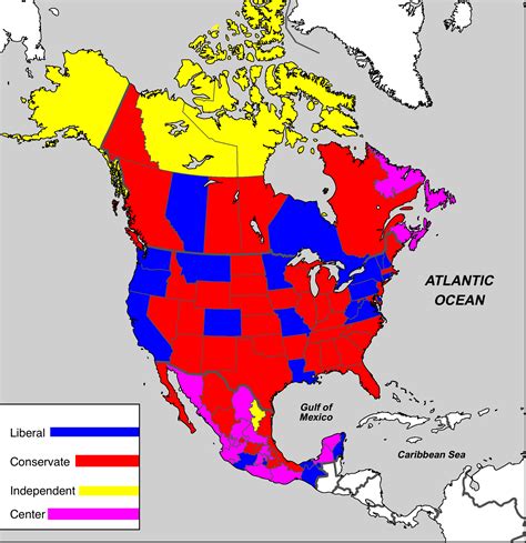 FIXED Canadian provinces, American and Mexican states by ...