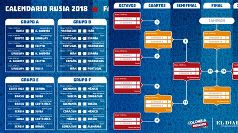 Fixture Rusia 2018, descargue aquí el PDF | EL DIARIO