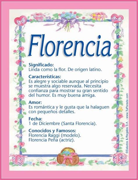 Florencia, imagen de Florencia | Nombres | Pinterest ...