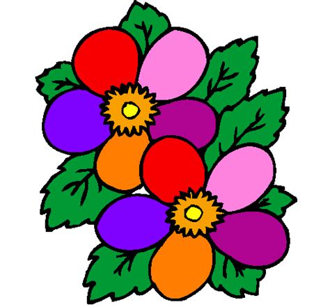 Flores de colores para imprimir y recortar   Imagui