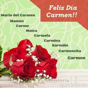 Flores para el Día del Carmen