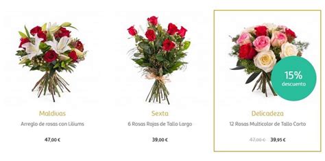 Flores San Valentín 2018 baratas, online y a domicilio: rosas