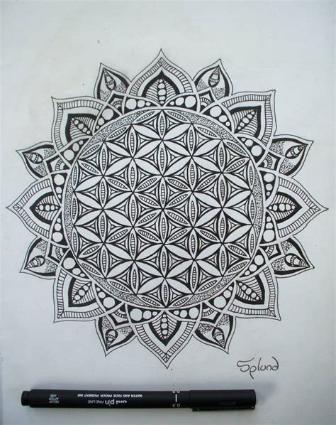 Flower Of Life Mandala by Splund Art on DeviantArt