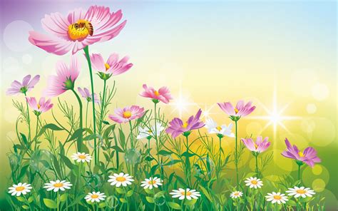 Flower Paintings Background Wallpaper Hd : Wallpapers13.com