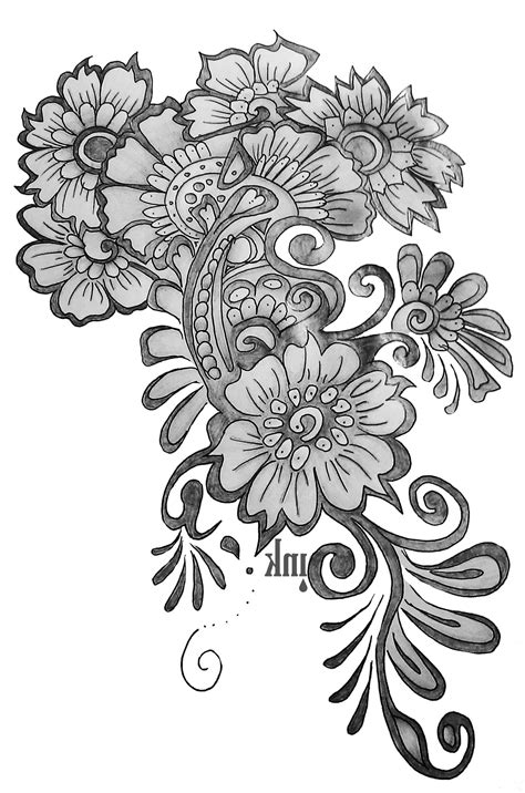 Flowers Design Pencil Drawing Drawings In Pencil Simple ...