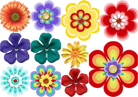 Flowers of the You Color My World Clip Art. | Oh My Fiesta ...