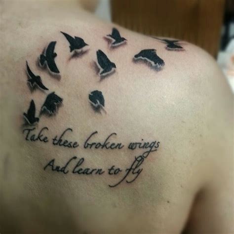 Flying birds silhouette tattoo | Tattoos | Pinterest