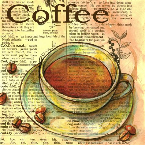flying shoes art studio: COFFEE DRAWING ON DISTRESSED ...