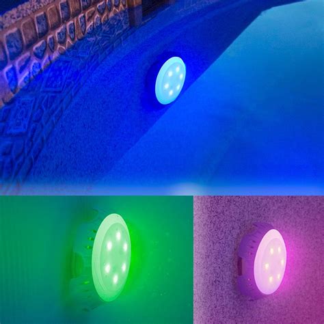 Foco proyector LED colores válvula retorno piscina Gre ...