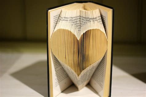 Folded Book Art   Love Heart by jewelia2 on DeviantArt