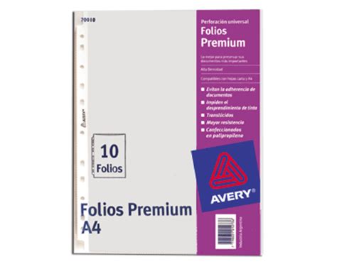 Folios A4 AVERY PPP 70 Micro.x 10 70010   Ofi Z | Insumos ...