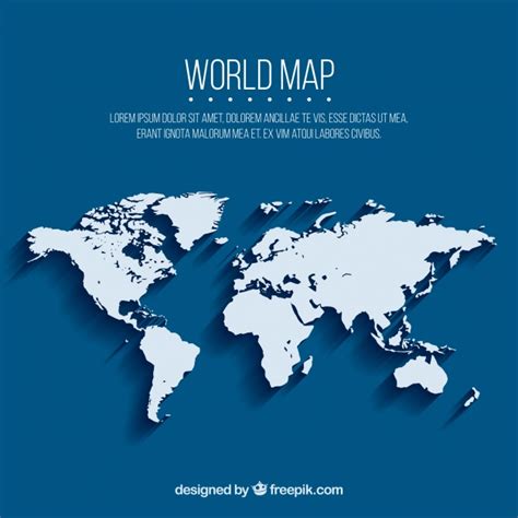 Fondo azul con mapa del mundo | Descargar Vectores gratis