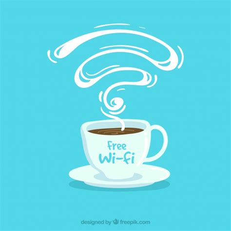 Fondo azul de cafetería con wifi gratis | Descargar ...