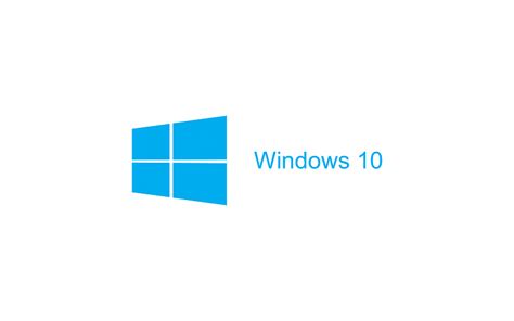 Fondo blanco, Windows 10, Logo fondos de pantalla gratis