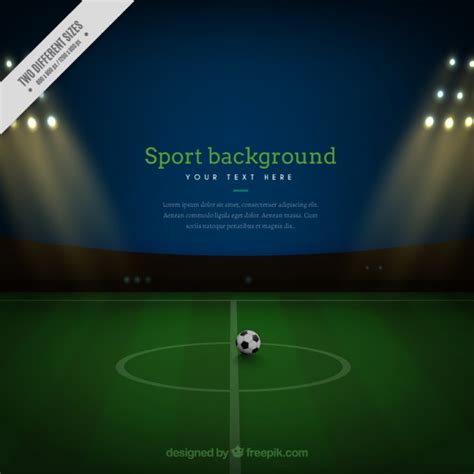 Fondo de campo de fútbol | Descargar Vectores Premium