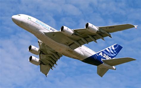 Fondo de pantalla Airbus A380 Avion De Pasajeros HD
