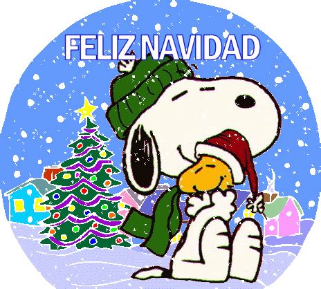 Fondos Animados | Feliz Navidad Gifs con Snoopy y su amigo ...