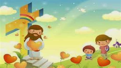 FONDOS Y POSTALES: Fondos de Jesús con los niños