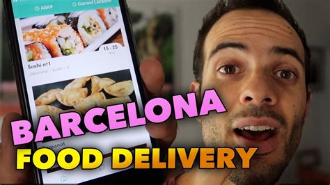 FOOD DELIVERY IN BARCELONA   DELIVEROO AND GLOVO   YouTube
