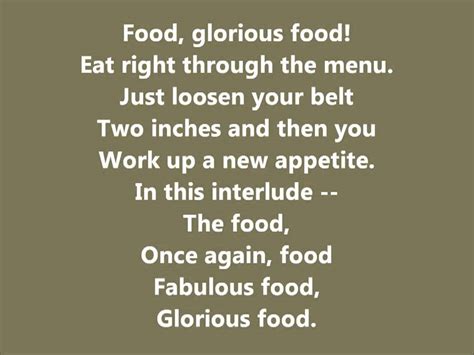 Food Glorious Food Karaoke / Instrumental Oliver   YouTube
