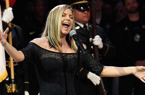 Footage Of Fergie Rehearsing The National Anthem Has ...