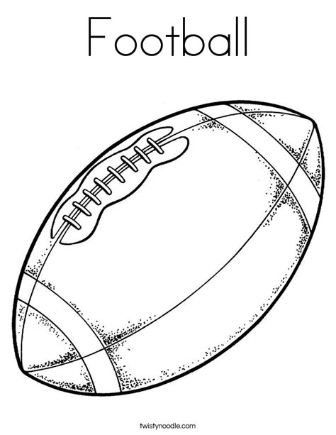 Football Coloring Page   Twisty Noodle
