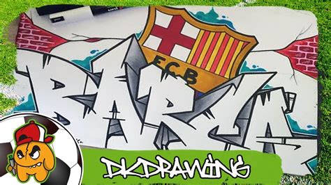 Football Graffiti Tutorials   How to draw a FC Barcelona ...