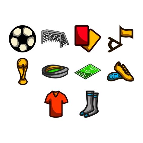 Football icons collection Vector | Free Download