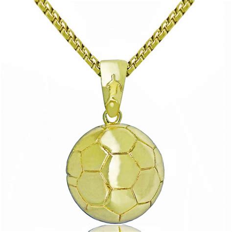 Football Pendant Necklace for Men Soccer Sports Charm ...