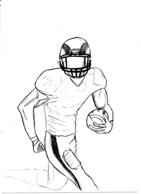 Football Player :Sketch: by NikeW on DeviantArt