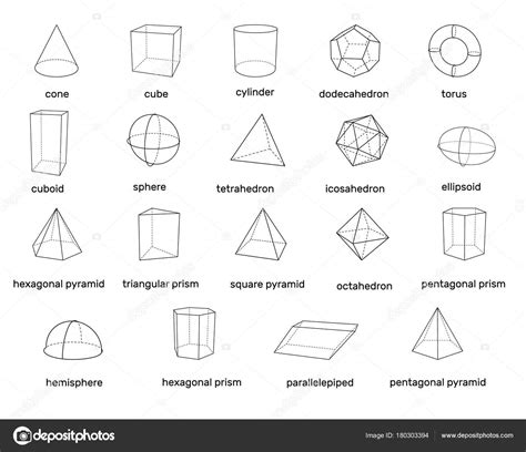 Formas geométricas 3d básicas. Isolado no fundo branco ...