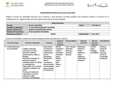 Formato planeación 2012 2013 | FORMATO PLANEACIÓN 2012 ...