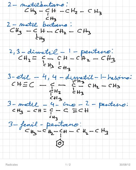 Formulación y nomenclatura de la química orgánica ...