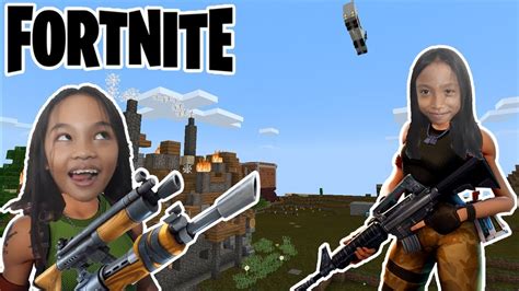 FORNITE Battle Royale in Minecraft PE Gameplay   YouTube